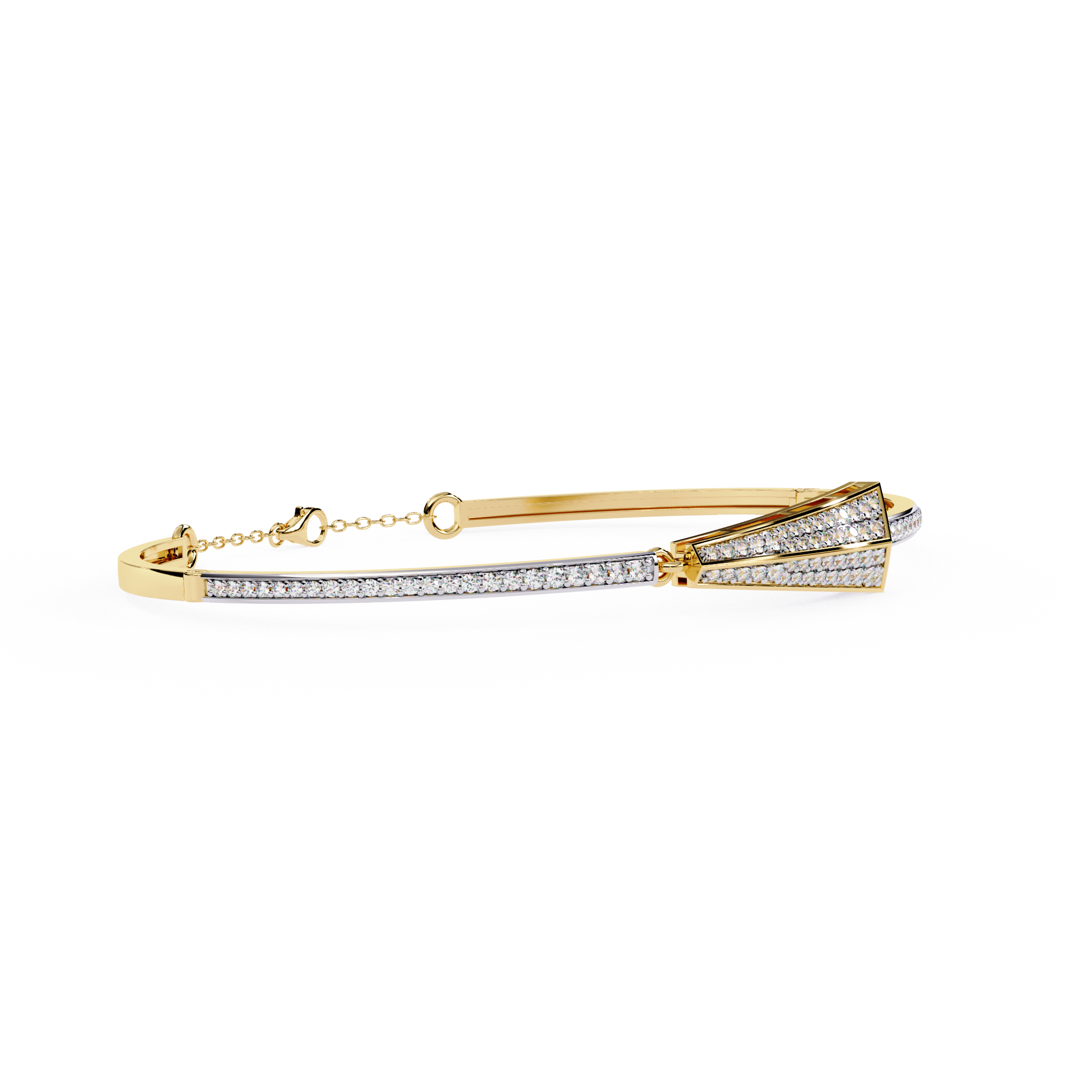 Solitairekart 0.55ct Art Deco Natural Diamond Arrow Bracelet-HI Color, VS-SI Clarity